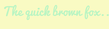 Image with Font Color BAF5C3 and Background Color F9FAC3